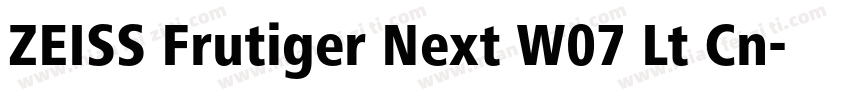 ZEISS Frutiger Next W07 Lt Cn字体转换